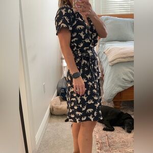 J. Crew Leopard Print Wrap Dress. Size 0